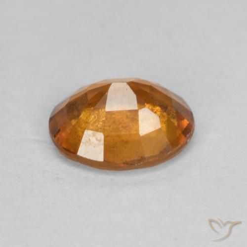 granate hessonita Naranja medio natural de 1.26 ct, Ovalada, VS-SI
