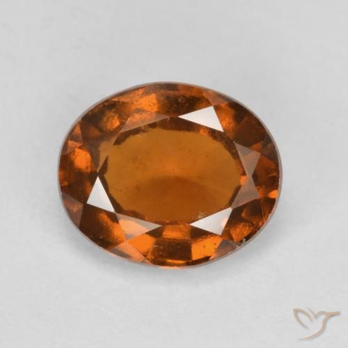2.28ct Natural Ámbar naranja granate hessonita, Ovalada, VS