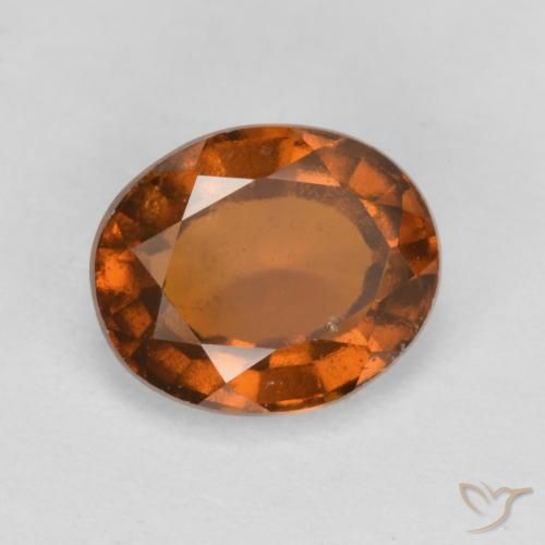 granate hessonita Ámbar naranja natural de 2.28 ct, Ovalada, VS