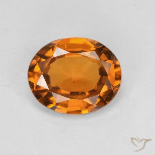 1.69ct Natural Naranja medio Granate Hessonita, Ovalada, VS