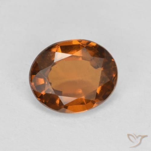 granate hessonita Ámbar naranja natural de 1.65 ct, Ovalada, VS