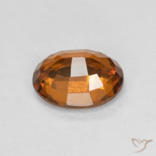 granate hessonita Ámbar naranja natural de 1.65 ct, Ovalada, VS