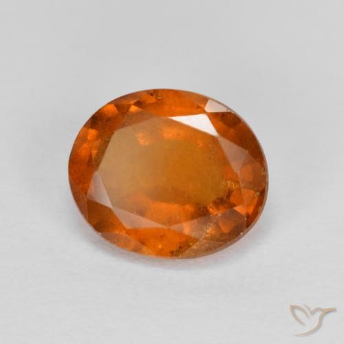 1.76ct Natural Naranja medio Granate Hessonita, Ovalada, VS-SI