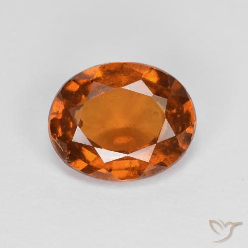 1.97ct Natural Naranja medio Granate Hessonita, Ovalada, VS-SI