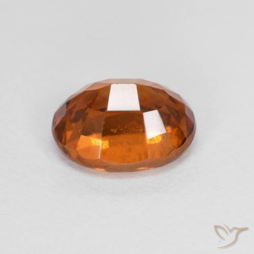 granate hessonita Naranja oscuro natural de 1.68 ct, Ovalada, VS-SI