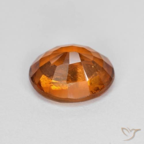 granate hessonita Naranja oscuro medio natural de 2.09 ct, Ovalada, VS-SI
