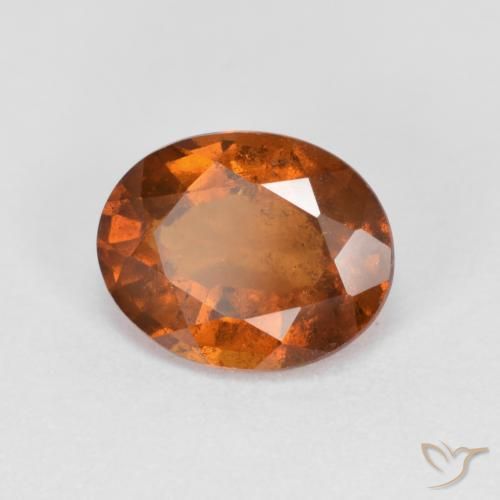 granate hessonita Ámbar naranja natural de 2.06 ct, Ovalada, VS-SI