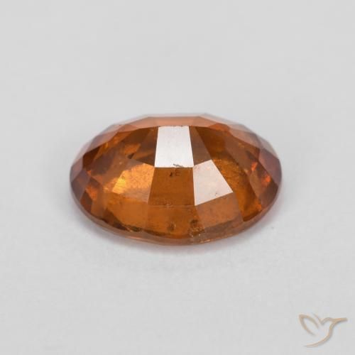 granate hessonita Ámbar naranja natural de 2.06 ct, Ovalada, VS-SI