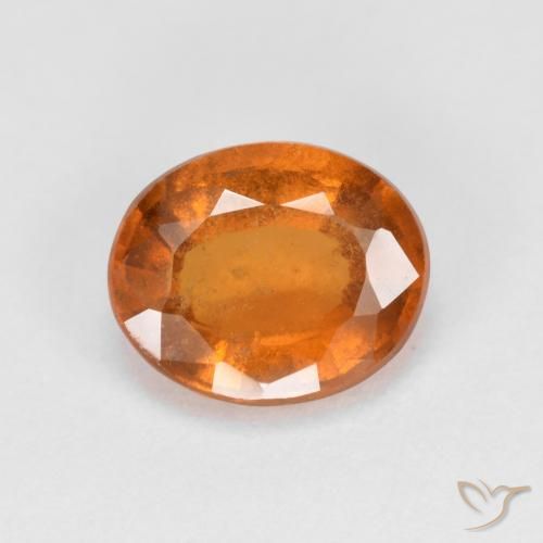 2.14ct Natural Naranja medio Granate Hessonita, Ovalada, VS-SI