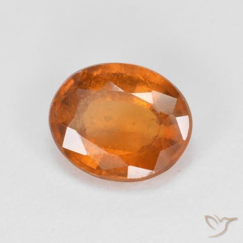 granate hessonita Naranja medio natural de 2.14 ct, Ovalada, VS-SI