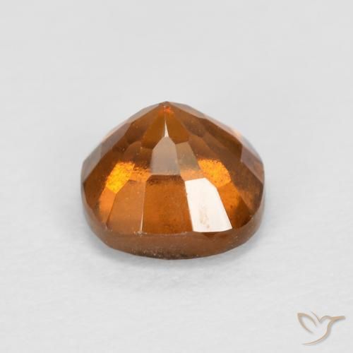 granate hessonita Naranja oscuro medio natural de 0.87 ct, Forma Cojín, SI