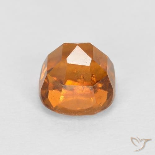 granate hessonita Naranja medio natural de 1.02 ct, Forma Cojín, SI