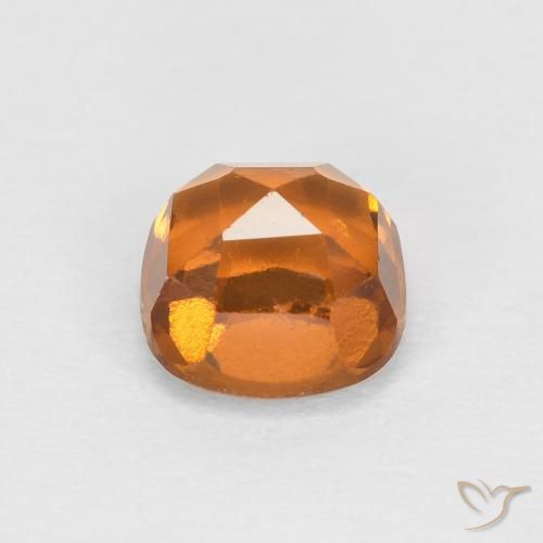 granate hessonita Naranja medio natural de 0.90 ct, Forma Cojín, SI