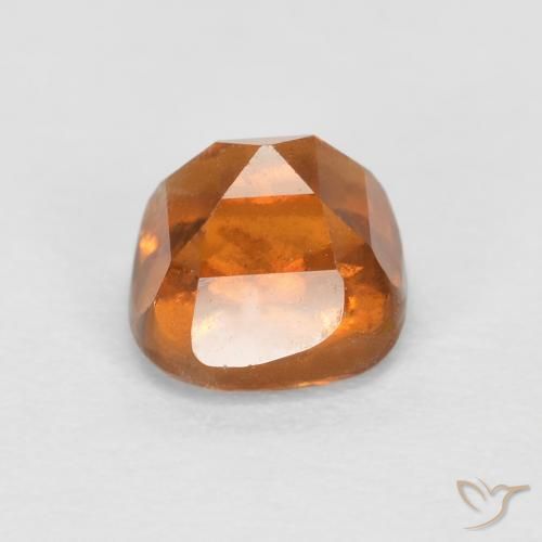 granate hessonita Naranja oscuro medio natural de 1.01 ct, Forma Cojín, SI
