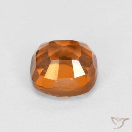granate hessonita Naranja amarillento natural de 0.92 ct, Forma Cojín, SI