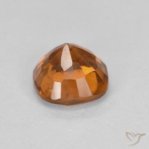 granate hessonita Naranja oscuro medio natural de 0.87 ct, Forma Cojín, SI