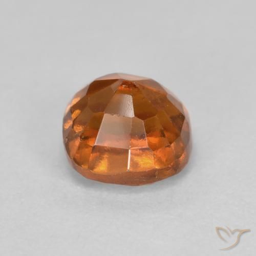 granate hessonita Naranja oscuro medio natural de 1.05 ct, Forma Cojín, SI