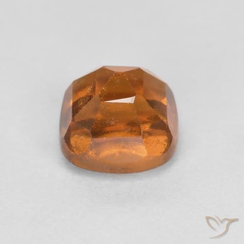 granate hessonita Naranja oscuro natural de 1.02 ct, Forma Cojín, SI