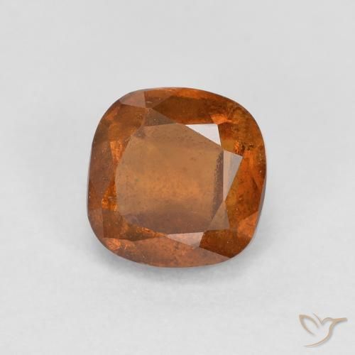 granate hessonita Naranja rojizo natural de 0.94 ct, Forma Cojín, SI