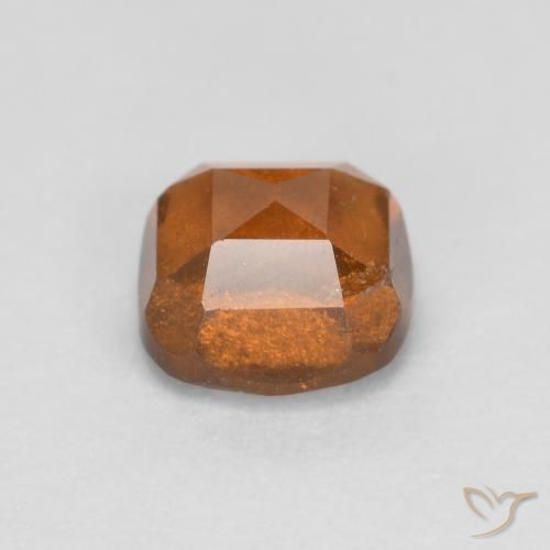 granate hessonita Naranja rojizo natural de 0.94 ct, Forma Cojín, SI