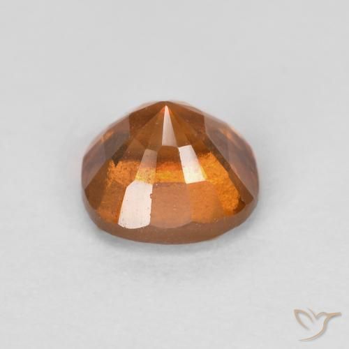 granate hessonita Naranja oscuro medio natural de 0.88 ct, Forma Cojín, SI