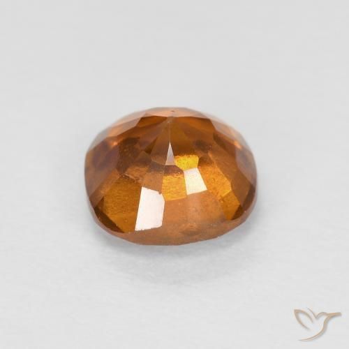 granate hessonita Naranja amarillento natural de 0.82 ct, Forma Cojín, SI