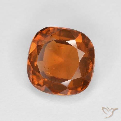 1.79ct Natural Naranja oscuro medio granate hessonita, Forma Cojín, VS-SI
