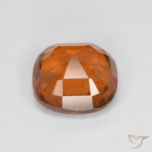 granate hessonita Naranja oscuro medio natural de 1.79 ct, Forma Cojín, VS-SI