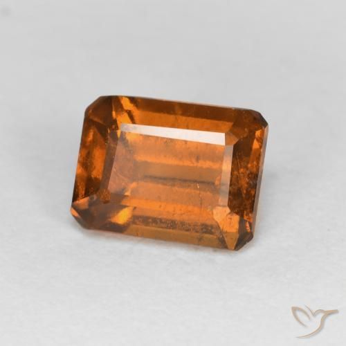 granate hessonita Naranja medio natural de 1.25 ct, Corte Octágono / Esmeralda, VS-SI
