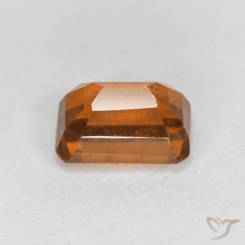 granate hessonita Ámbar naranja natural de 1.33 ct, Corte Octágono / Esmeralda, VS-SI