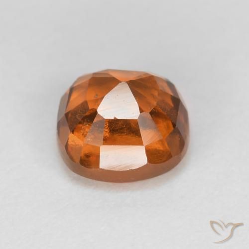 granate hessonita Naranja medio natural de 1.52 ct, Forma Cojín, VS-SI