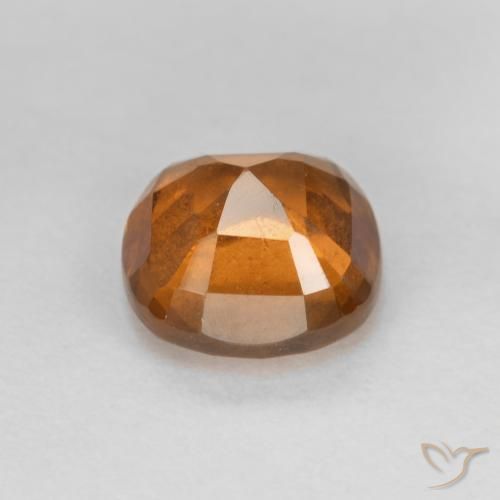 granate hessonita Naranja medio natural de 1.23 ct, Forma Cojín, VS-SI