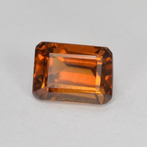 granate hessonita Ámbar naranja natural de 1.51 ct, corte esmeralda, VS