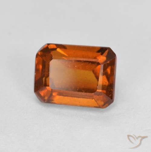 granate hessonita Naranja oscuro natural de 1.60 ct, Corte Octágono / Esmeralda, VS
