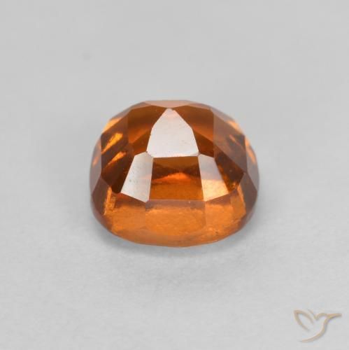 granate hessonita Naranja oscuro medio natural de 1.65 ct, Forma Cojín, VS