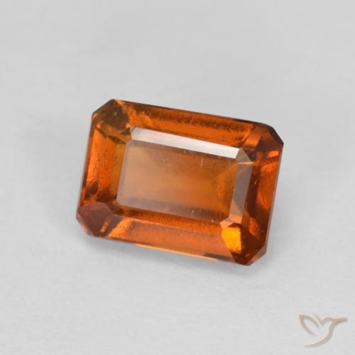 granate hessonita Ámbar naranja natural de 1.50 ct, Corte Octágono / Esmeralda, VS