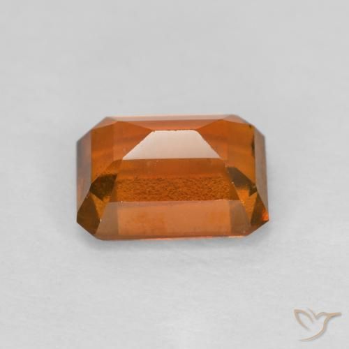granate hessonita Ámbar naranja natural de 1.50 ct, Corte Octágono / Esmeralda, VS