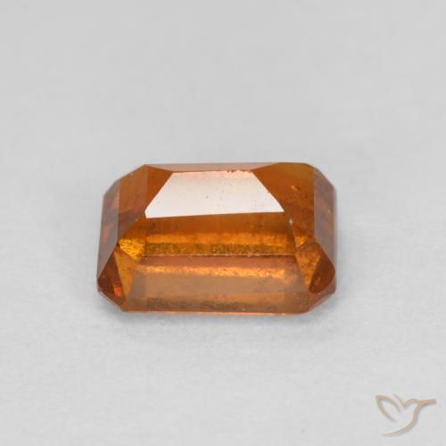 granate hessonita Naranja oscuro natural de 1.46 ct, Corte Octágono / Esmeralda, VS