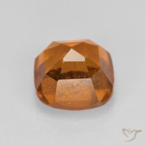 granate hessonita Naranja amarillento natural de 1.52 ct, Forma Cojín, VS-SI