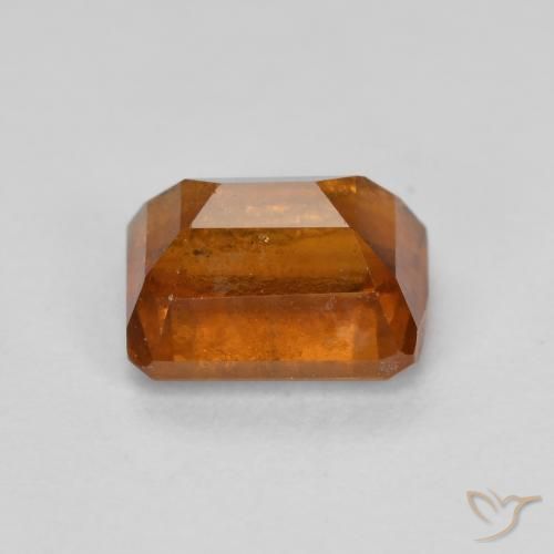 granate hessonita Naranja oscuro natural de 1.61 ct, Corte Octágono / Esmeralda, VS-SI
