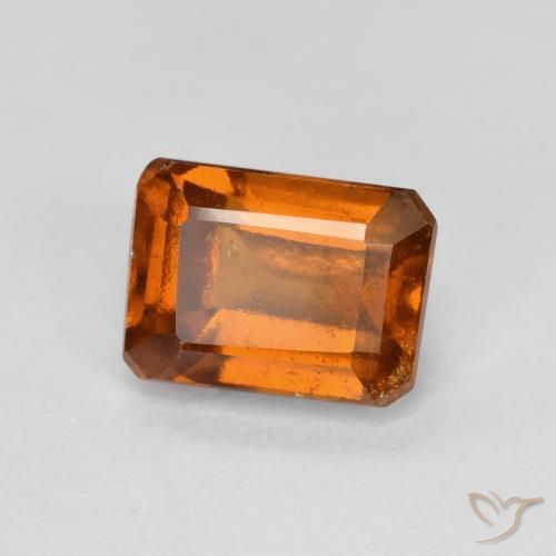 granate hessonita Ámbar naranja natural de 1.46 ct, Corte Octágono / Esmeralda, VS-SI