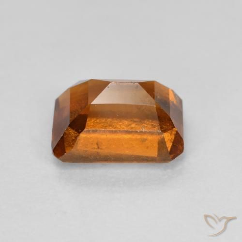 granate hessonita Ámbar naranja natural de 1.46 ct, Corte Octágono / Esmeralda, VS-SI
