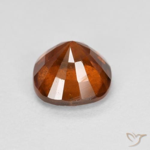 granate hessonita Naranja oscuro natural de 1.24 ct, Forma Cojín, VS-SI