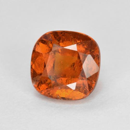 granate hessonita Ámbar naranja natural de 1.47 ct, Corte Cojín, VS-SI