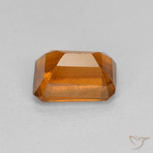 granate hessonita Naranja oscuro medio natural de 1.43 ct, Corte Octágono / Esmeralda, VS-SI