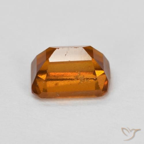 granate hessonita Naranja oscuro medio natural de 1.43 ct, Corte Octágono / Esmeralda, VS-SI
