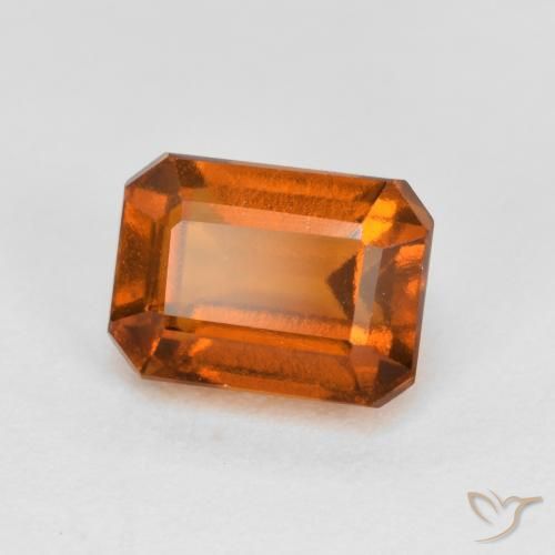 1.71ct Natural Naranja rojizo granate hessonita, corte esmeralda, VS