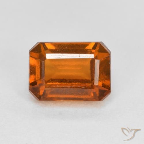 granate hessonita Naranja rojizo natural de 1.71 ct, Corte Octágono / Esmeralda, VS