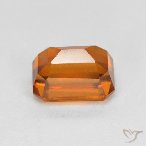 granate hessonita Naranja rojizo natural de 1.71 ct, Corte Octágono / Esmeralda, VS