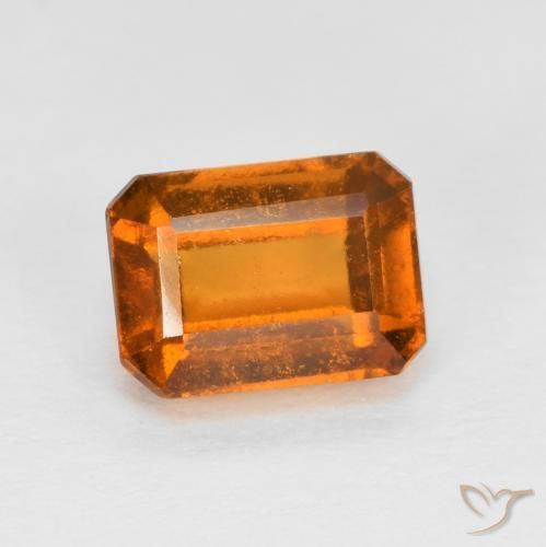 granate hessonita Naranja amarillento natural de 1.49 ct, Corte Octágono / Esmeralda, VS